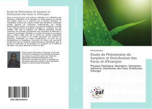 Etude de Phénomène de Sorption et Distribution des Pores et d'Energies Fatma Aouaini